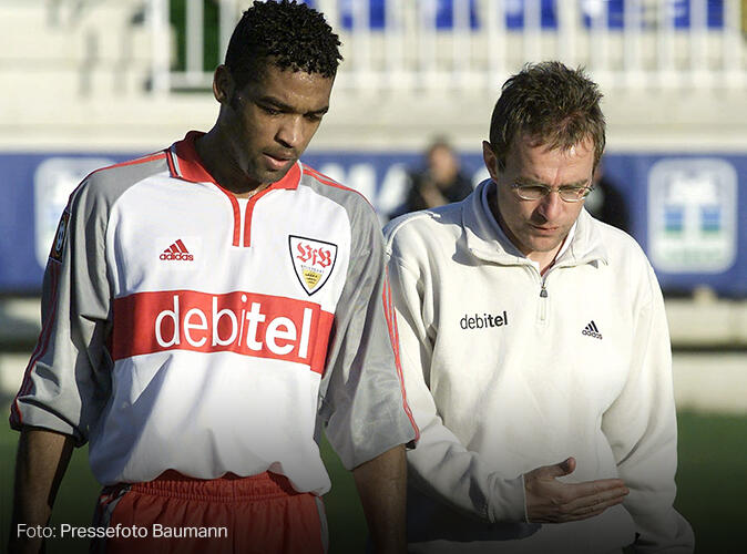 Ralf Rangnick mit Rui Marques, 2000