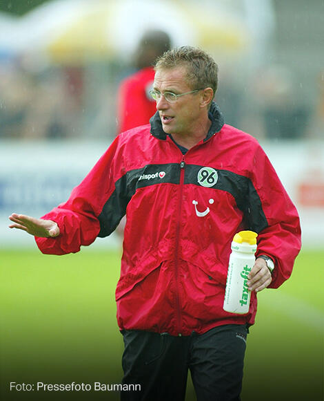 Ralf Rangnick als Trainer von Hannover 96, 2002