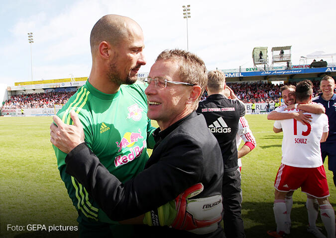 Ralf Rangnick mit Fabio Coltorti, 2013